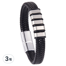 퍼스트리버 감성 패션팔찌 5단추 23cm, 3개