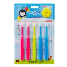 One Star International 兒童6層牙刷 第1階段 5入+安全檔板, 隨機出貨, 1組