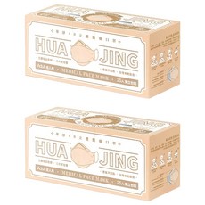 華淨醫材 醫用口罩4D成人立體, 燕麥奶, 25片, 2盒