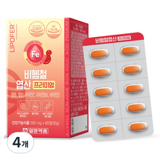 비헴철엽산 프리미엄 30g, 4개, 60정