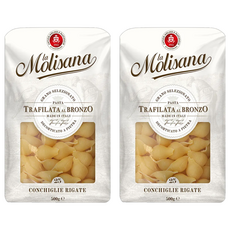 la Molisana 茉莉 石臼碾磨 義大利貝殼麵 n25, 500g 杜蘭小麥, 2包
