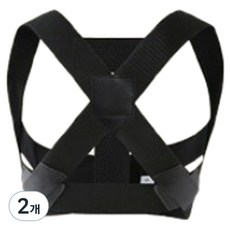 올고듬 端正姿勢肩腰帶 豪華版 黑色, 2個