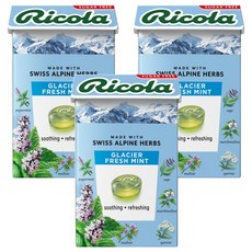 Ricola 利口樂 冰川薄荷潤喉糖, 40g, 3盒