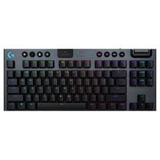 logitech G 羅技G 無線 RGB 機械式遊戲鍵盤, G915 X, 青軸, 黑色, 1個