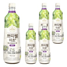 쁘띠첼 미초 청포도, 5개, 900ml