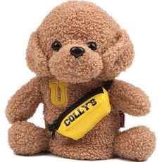 Colly's Golf 高爾夫貴賓犬玩偶實用保護罩, 棕色的, 1個