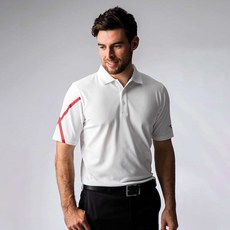 Glenmuir 男式 St. George Golf Cross Performance Pique Polo 短袖 T 卹