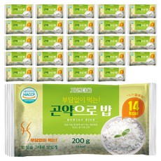 자연다움 곤약으로 밥, 200g, 25개