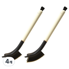 소유공간 커브스윕 심플 틈새브러쉬, 블랙, 4개