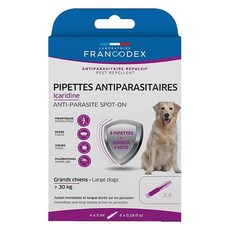 FRANCODEX 法典 大型犬用護盾全效防蚊驅蟲滴劑 >30公斤 4支裝, 紫色, 20ml, 1盒