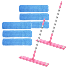 A-Clean清潔拖把大號粉色+3片, 2組