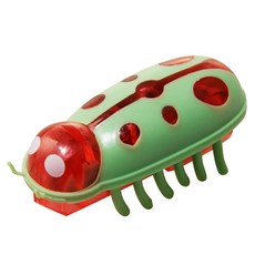 Truly House 寵物自動轉向發光電動玩具蟲 貓玩具/狗玩具/耐咬玩具, 1個, 單一商品, 紅綠瓢蟲