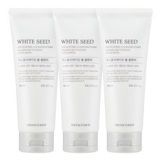 THE FACE SHOP 菲詩小舖 White Seed去角質泡沫潔面乳, 150ml, 3條