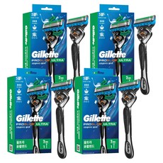 Gillette 吉列 正品 Ultra 刮鬍刀柄 + 刀片 2入組, 2入, 4套