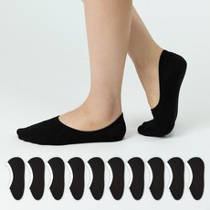 GGRN 여성용 빅사이즈 스킨핏 페이크삭스 10켤레 세트