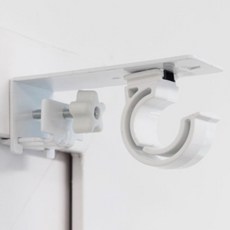 감성다는남자 뉴 안뚫어고리 봉브라켓슬림 9 x 4.5 cm, 화이트, 2개