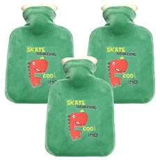 배리툴 보온 물주머니 디노 250ml, 3개