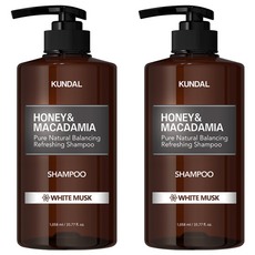 KUNDAL 昆黛爾 蜂蜜澳洲堅果香氛洗髮精 White Musk, 1058ml, 2瓶