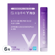 오늘부터 Y케어 프로바이오틱스여성유산균, 60g, 6개
