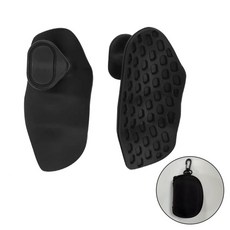 언더블랙 미끄럼방지 실리콘 손잡이 2p + 전용 파우치, 블랙, 1세트