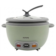 Kinyo 小酪梨 1.4L 4人份 不鏽鋼 玻璃蓋 電鍋 400W 可拆式 綠色 SEP-05