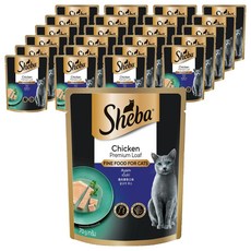 쉬바 1세이상 고양이 간식 파우치, 닭, 70g, 24개 닭, 70g, 24개