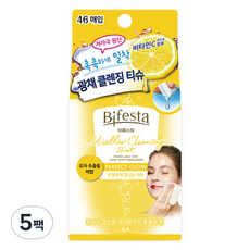 Bifesta 碧菲絲特 MICELLAR 膠束潔膚濕巾 完美光澤, 5個, 46枚入