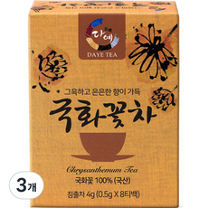 다예 국화꽃차 8p, 500mg, 8개입, 3개