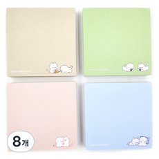 Snow Dog & Cat Withna 便條紙 82-0043, 隨機出貨, 8個, 1入