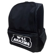 Will 寵物雙肩式減壓後揹包 XR-01BK, 黑色, 1個