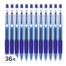 JAVAPEN Q-DRY 0.4mm, 藍色, 36個