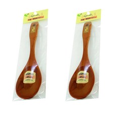 上龍 雅楓中菜匙 - 南洋高級實木 堅硬耐用 天然材質 使用安心, 原木色, 2支