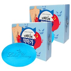 라벨영 쇼킹소금바 비누, 90g, 2개