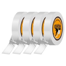 Glumon 無痕超強力矽膠透明凝膠奈米雙面膠帶 10mm x 2m, 單一顏色, 4個