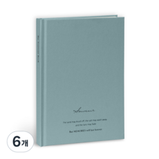 ICONIC SOUVENIR B6 橫線硬殼精裝筆記本, 05 靛藍, 6個