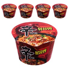 신라면 볶음면 큰사발 103g, 5개