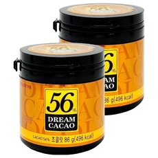 LOTTE 樂天 56% DREAM CACAO 骰子巧克力, 86g 圓瓶隨手罐裝, 2罐