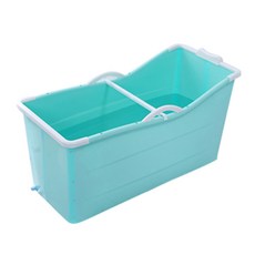 접이식 간이욕조 JT3257, 민트블루, 1개