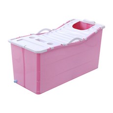 접이식 간이욕조 JT3256, 핑크, 1개