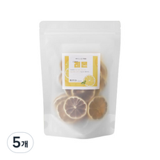웜푸드 프리미엄 건조 과일칩 레몬, 50g, 1개입, 5개