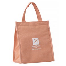 I Love Home 簡約百搭保溫保冷袋 小型, 旅行橘, 1個