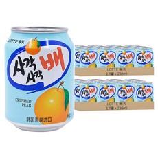 LOTTE 樂天 水梨汁禮盒, 238ml, 24罐