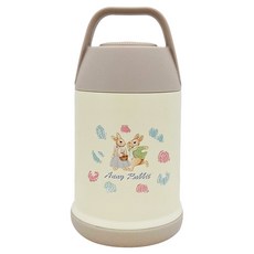 Anny Rabbit 安妮兔 真空提把燜燒罐, 米白 + 灰褐色, 560ml, 1個