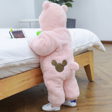 Mom's care 熊貓連帽連身衣