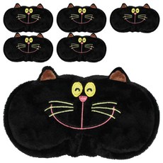 애니나라 캐릭터 수면안대 문/Black, 1개입, 6개