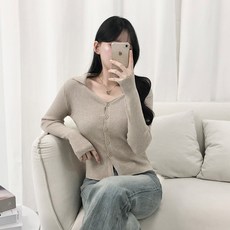 PEONIST 雙翻領針織開襟衫