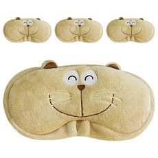 ANINARA 角色睡眠眼罩 快樂/米色, 1個裝, 4個