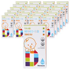 다나음 베이비 D 드롭 500 IU 유아비타민, 9.9ml, 25개