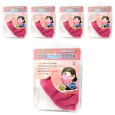 삼성물산 입체 극세사 방한대, 1개입, 핑크, 5개