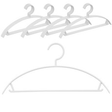 Saenghwalgongsik 弧形防留痕衣架, 20個, 白色